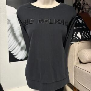 Black true religion sweatshirt truereligion